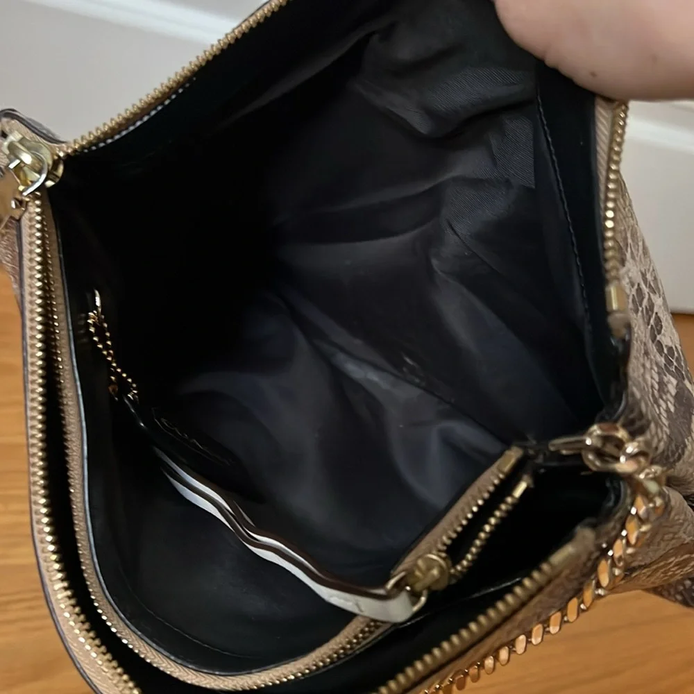 Coach Python Print Shoulder Bag - Picture 7 of 8